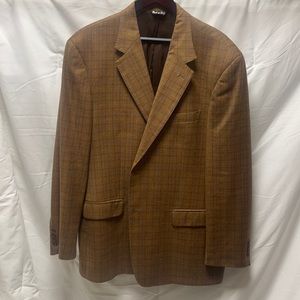 Italian made Alan Lebow sport coat in rust tones